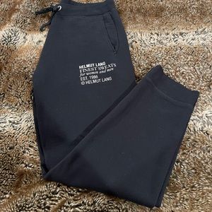 Helmut Lang Black Sweatpants